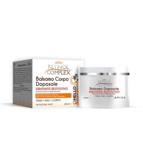 Baume Hydratant Après-Soleil Pour Le Visage, Le Corps Et Les Mains À L'aloe Vera Acide Hyaluronique Prolonge Le Bronzage Hello Summer Ultra Retinol Complex