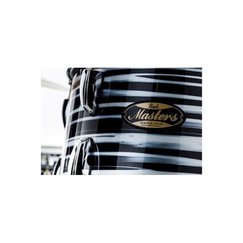 Pearl - Batterie Acoustique Masters Maple Gum Rock 22" Gyrolock-L Black Oyster Swirl