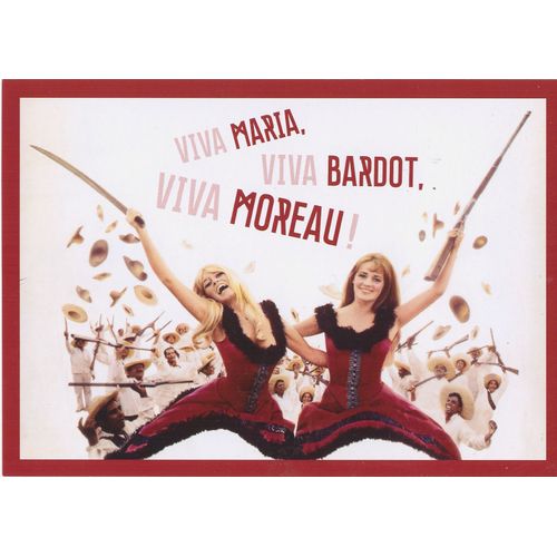 Brigitte Bardot Rare Flyer Du Film Viva Maria