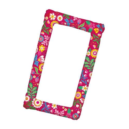 Cadre Gonflable Photobooth Floral 70x110cm Fuchsia