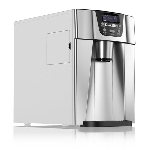 Klarstein Ice Volcano 2GB Machine à  glaà§ons 13kg / jour réservoir 3l - argent