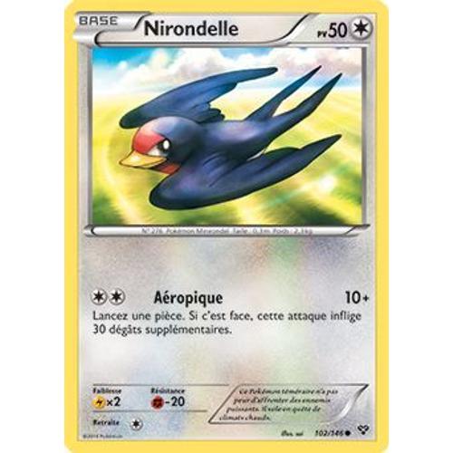 Pokémon - 102/146 - Xy - Nirondelle - Commune