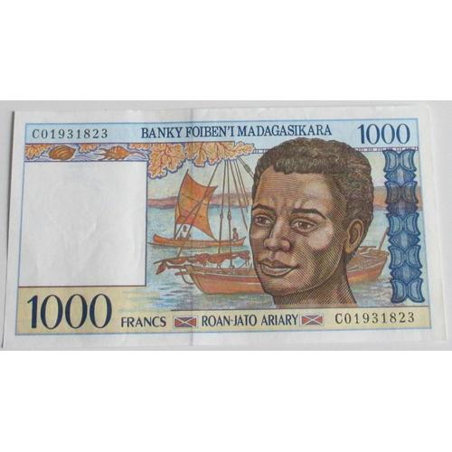 Billet De 1000 Francs De Madagascar - Aspect Neuf - Billet N'ayant Pas Circulé