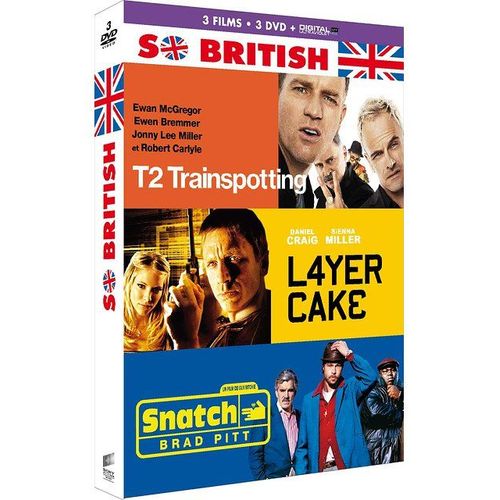 So British - Coffret : T2 Trainspotting + Layer Cake + Snatch - Dvd + Copie Digitale