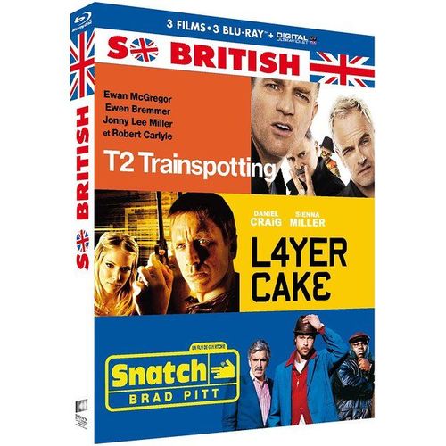 So British - Coffret : T2 Trainspotting + Layer Cake + Snatch - Blu-Ray + Copie Digitale
