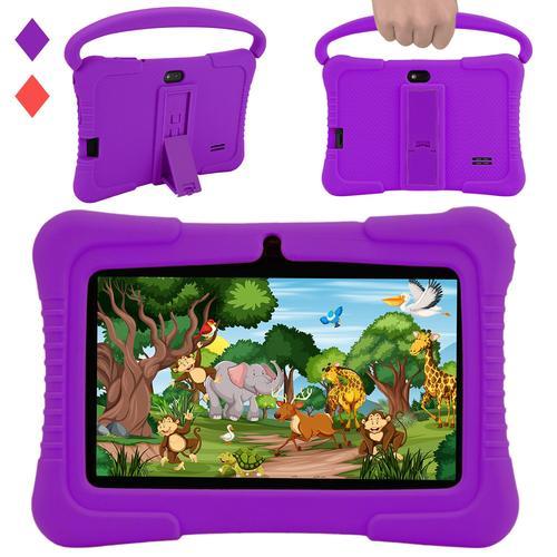 Tablette Enfants Veidoo 7'' Android Tablet PC, 2 Go RAM 32 Go ROM, Écran Tactile HD, Contrôle Parental, Éducative (Violet)