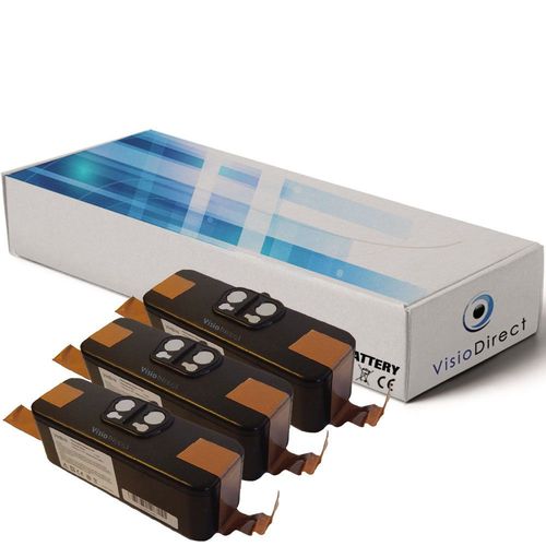 Visiodirect® Lot de 3 Batteries pour IROBOT Roomba 621 4400mAh 14.4V