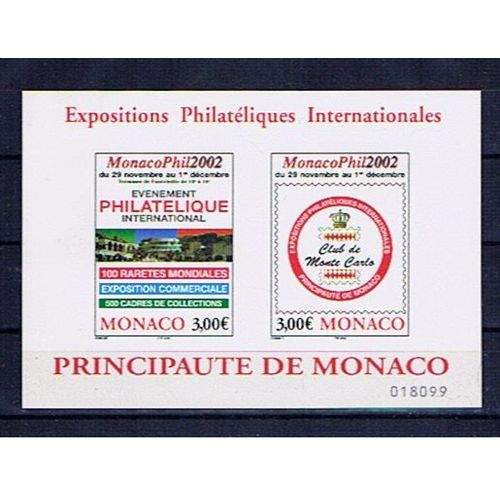 Monaco Bloc Feuillet 88 Neuf**