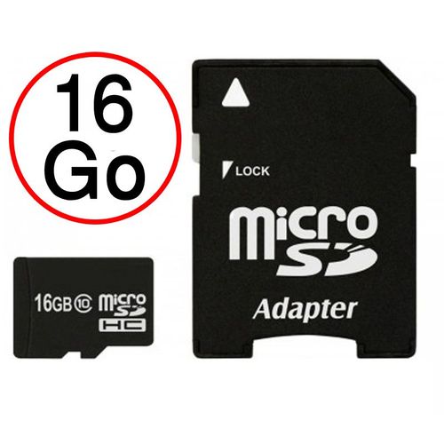 Huawei P9 Lite 2017 Carte Mémoire Micro-SD 16 Go + Adaptateur de qualité by PH26®