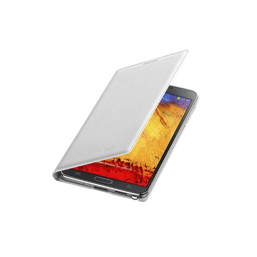 Etui A Rabat Samsung Galaxy Note 3 N9000 Blanc Full Officiel