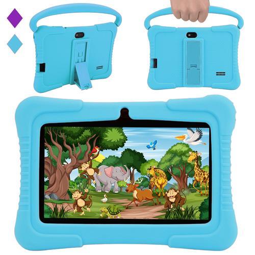 Tablette Enfants Veidoo 7" Android Tablet PC, 2 Go RAM 32 Go ROM, Écran Tactile HD, Contrôle Parental, Éducative (Bleu)