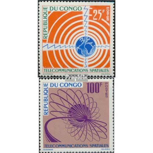 Congo (Brazzaville) 30-31 Neuf 1963 L'espace-Télécommunications