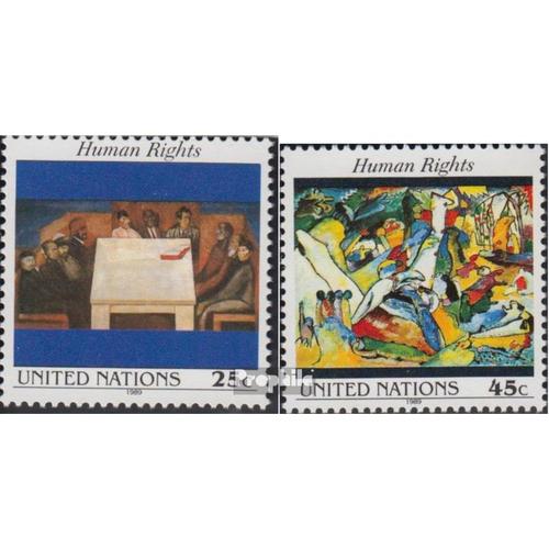 Nations Unies - Nouveau York 595-596 Oblitéré 1989 Droits De L'homme