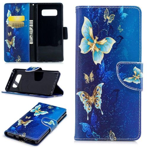 Saturcase Beau Motif Pu Cuir Magnétique Flip Portefeuille Support Porte-Carte Protecteur Coque Housse Étui Pour Samsung Galaxy Note 8 (Design-2)