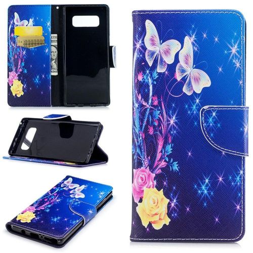 Saturcase Beau Motif Pu Cuir Magnétique Flip Portefeuille Support Porte-Carte Protecteur Coque Housse Étui Pour Samsung Galaxy Note 8 (Design-6)