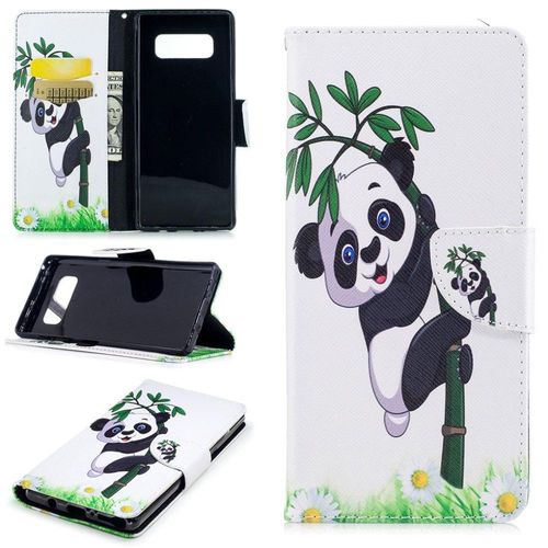 Saturcase Beau Motif Pu Cuir Magnétique Flip Portefeuille Support Porte-Carte Protecteur Coque Housse Étui Pour Samsung Galaxy Note 8 (Design-9)