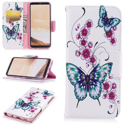 Saturcase Beau Motif Pu Cuir Magnétique Flip Portefeuille Support Porte-Carte Protecteur Coque Housse Étui Pour Samsung Galaxy S8 (Design-1)