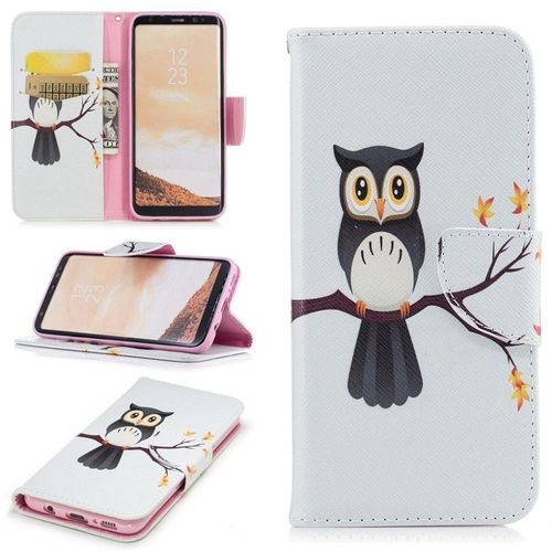 Saturcase Beau Motif Pu Cuir Magnétique Flip Portefeuille Support Porte-Carte Protecteur Coque Housse Étui Pour Samsung Galaxy S8 (Design-4)