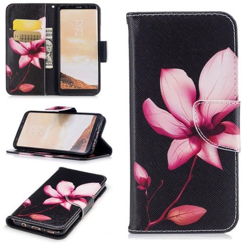 Saturcase Beau Motif Pu Cuir Magnétique Flip Portefeuille Support Porte-Carte Protecteur Coque Housse Étui Pour Samsung Galaxy S8 (Design-10)