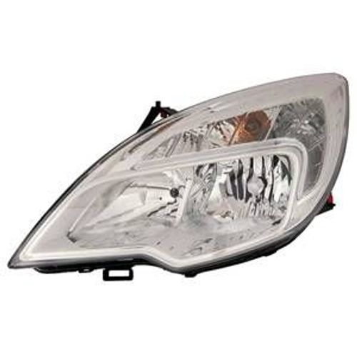 Phare Optique Avant Gauche Pour Opel Meriva B Phase 1, 2010-2013, H7+H1, Fond Chromé, Neuf
