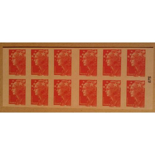 Carnet 12 timbres type Marianne de Beaujard - VILLERS COLLECTIONS