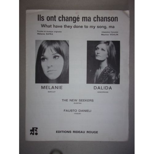 Ils Ont Changé Ma Chanson (Melanie, Dalida)