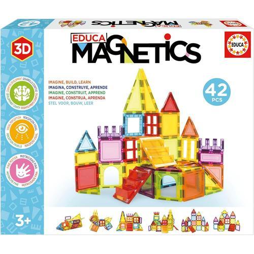 Educa Magnetics Jeu Éducatif De Construction 3d Magnétique Avec 42 Pièces Pour Enfants