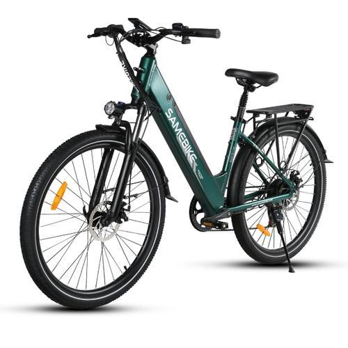 Vélo Électrique Samebike Rs-A01pro -500w -15ah- 32km/H-80km- 27.5''- Freins À Double Disque -Vert