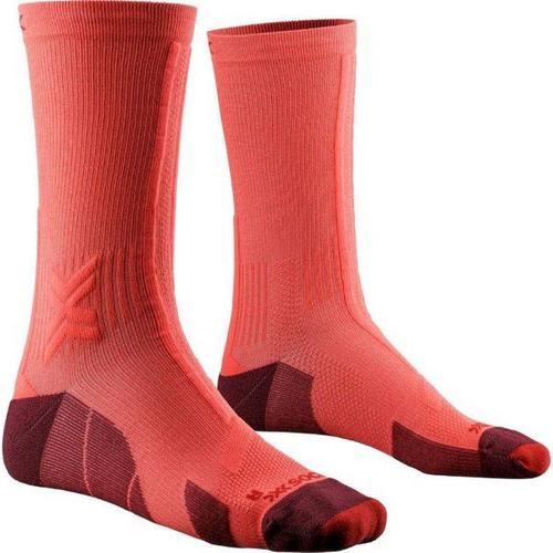 Trail Run Discover Crew - Chaussettes Trail Fluo Red / Namib Red 45 - 47 - 45 - 47