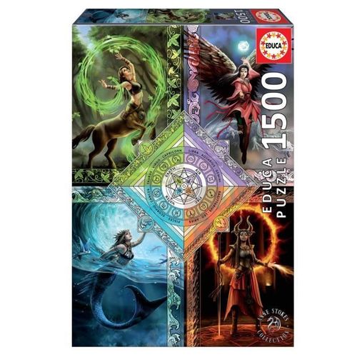 Puzzle 1500 Pièces - Educa - Elemental Magic Star Chart - Fantastique - Adulte