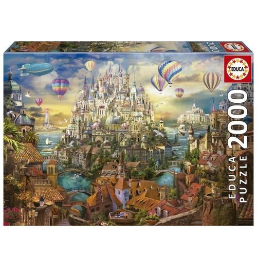 Puzzle 2000 Pièces - Educa - Cité Des Rêves - Paysage Et Nature - Adulte - Intérieur