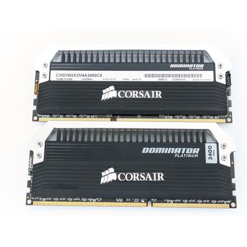 Mémoire DDR3 Corsair Dominator Platinum 2x4Go 2400MHz Cas 9 - RARE