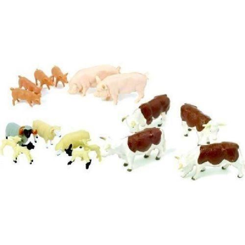 Assortiment De 17 Figurines Animaux En Plastique