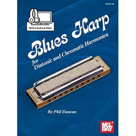 Blues Harp For Diatonic And Chromatic Harmonica De Phil Duncan, Édition Mel Bay