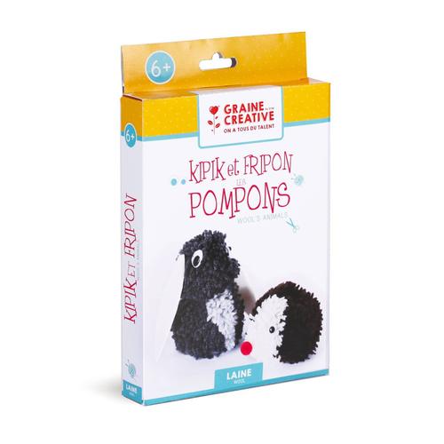 Kit Créatif Pour Enfant Animaux Pompons - Graine Créative