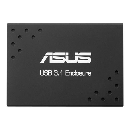 ASUS USB 3.1 ENCLOSURE - Baie de disques - 512 Go - 2 Baies (SATA-600) - SSD 256 Go x 2 - USB 3.1 (externe)