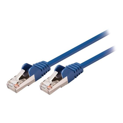 Valueline - Câble réseau - RJ-45 (M) pour RJ-45 (M) - 1.5 m - SF/UTP - CAT 5e - moulé, rond, sans crochet - bleu