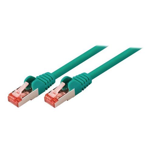 Valueline - Câble réseau - RJ-45 (M) pour RJ-45 (M) - 50 cm - SFTP - CAT 6 - sans halogène, moulé, rond, sans crochet - vert