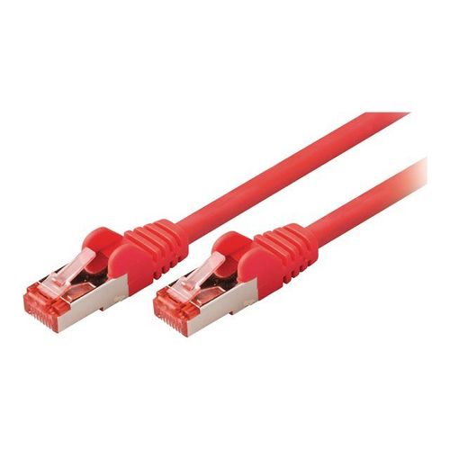 Valueline - Câble réseau - RJ-45 (M) pour RJ-45 (M) - 2 m - SFTP - CAT 6 - sans halogène, moulé, rond, sans crochet - rouge