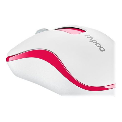 Rapoo M10 PLUS - Souris - optique - 3 boutons - sans fil - 2.4 GHz - rouge