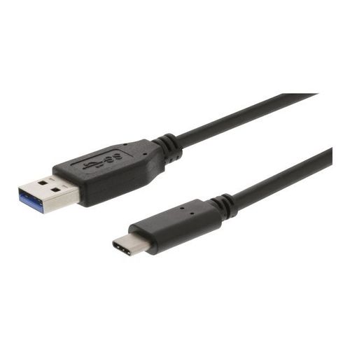 Valueline - Câble USB - USB type A (M) pour 24 pin USB-C (M) - USB 3.1 Gen 2 - 1 m - noir