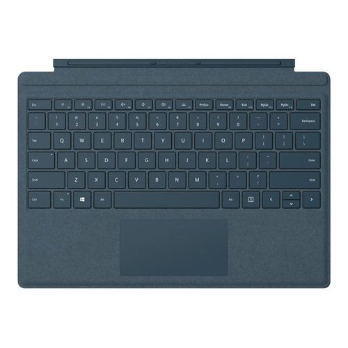 Microsoft Surface Pro Signature Type Cover - Clavier - avec trackpad, accéléromètre - rétroéclairé - AZERTY - Belge - bleu cobalt - commercial - pour Surface Pro (Mi-2017)