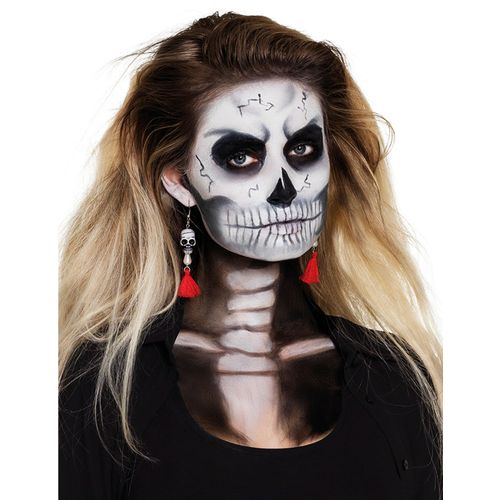 Boucles Doreilles Tête De Mort Femme Dia De Los Muertos Taille Unique