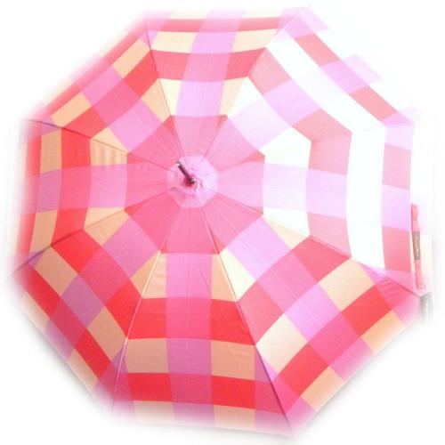 Parapluie Canne "Banana Moon" Vichy Rose