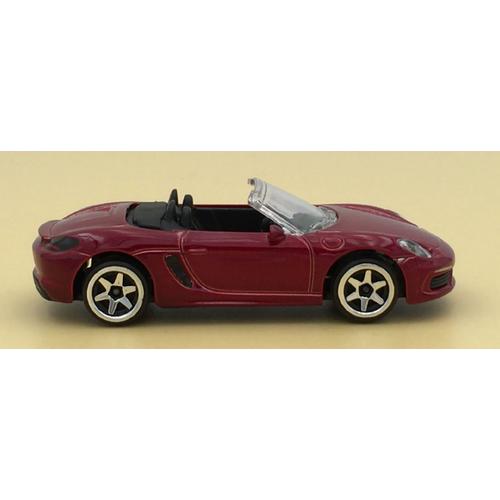 Porsche 718 Boxster Bordeaux Majorette, Cod. 209g, Échelle 1/58