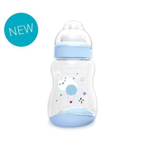 Dbb Remond Biberon Lo "Ciel " Tristan 300 Ml Tétine Silicone 4 Mois + - System Bleu