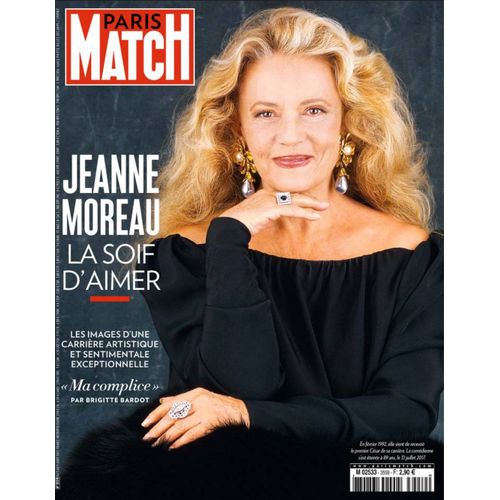 Paris Match N° 3559 - La Mort De Jeanne Moreau (Hommage) - 3 Août 2017