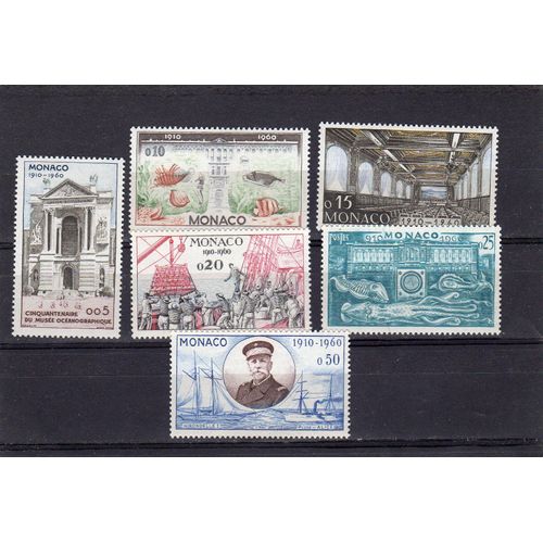 Timbres-Poste De Monaco (Cinquantenaire Du Musée Océanographique)