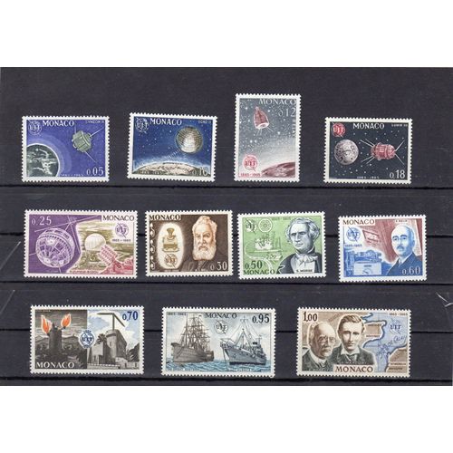 Timbres-Poste De Monaco (Centenaire De L'union Internationale Des Télécommunications)