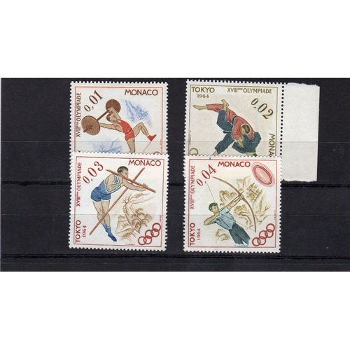 Timbres-Poste De Monaco (Jeux Olympiques De Tokyo 1964)